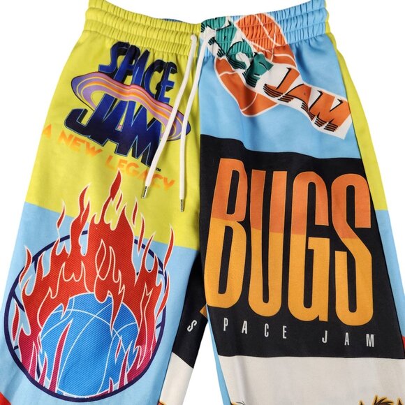 Space Jam A New Legacy Tune Squad Bugs Patchwork Jogger Pants By Forever 21 - Picture 2 of 6